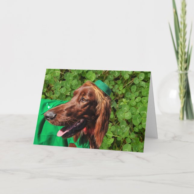 Tarjeta de felicitación por el Día de San Patricio (Anverso)
