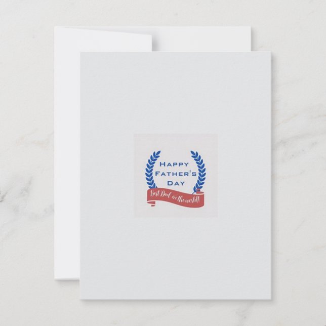 Tarjeta de felicitación por el Día del Padre (Anverso)