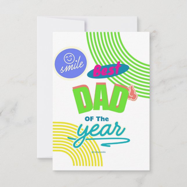 Tarjeta de felicitación por el Día del Padre (Anverso)