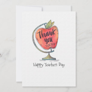 Tarjeta de felicitación por el día del profesor