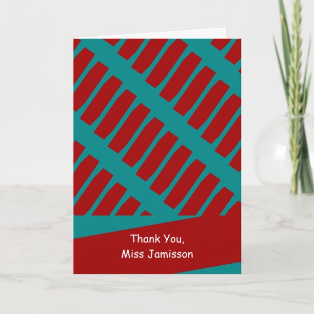 Tarjeta de felicitación por el día del profesor, t (Anverso)