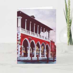 Tarjeta de felicitación por el encanto veneciano
