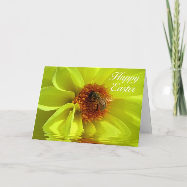 Tarjeta de felicitación por el saludo de Pascua (Anverso)