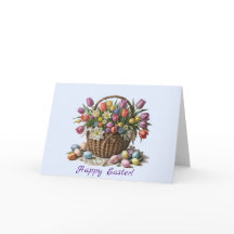 Tarjeta de felicitación por el saludo de Pascua