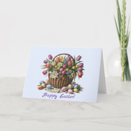 Tarjeta de felicitación por el saludo de Pascua