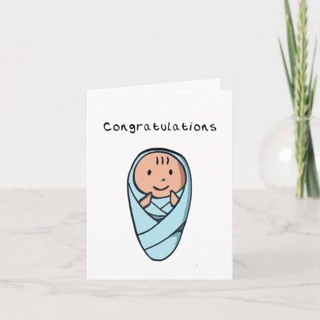 Tarjeta de felicitación por embarazo (Anverso)
