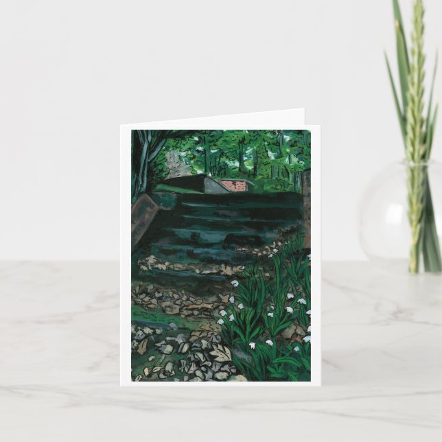 Tarjeta de felicitación por escalera (Anverso)