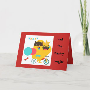 Tarjeta de felicitación por explosión de cumpleaño