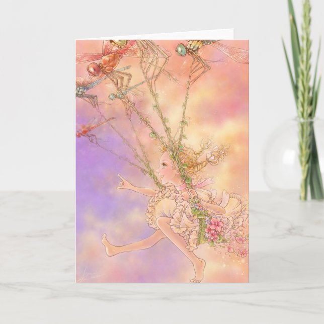 Tarjeta de felicitación por fantasía - Qué sueños  (Anverso)