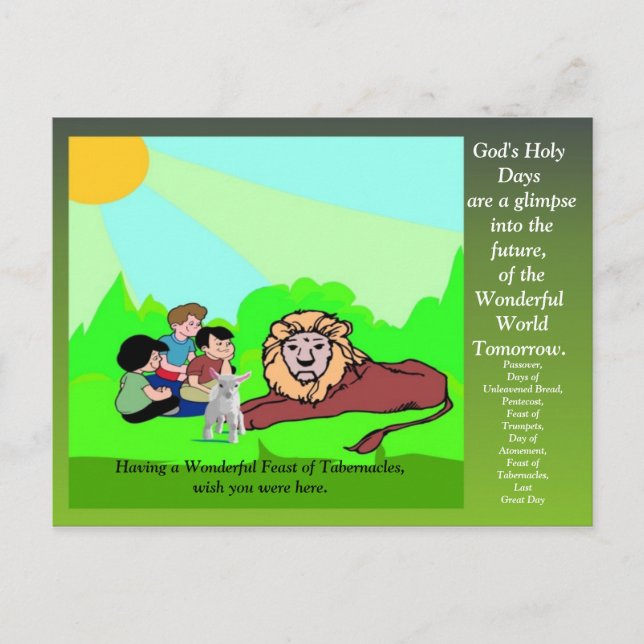 Tarjeta de felicitación por festín (Anverso)