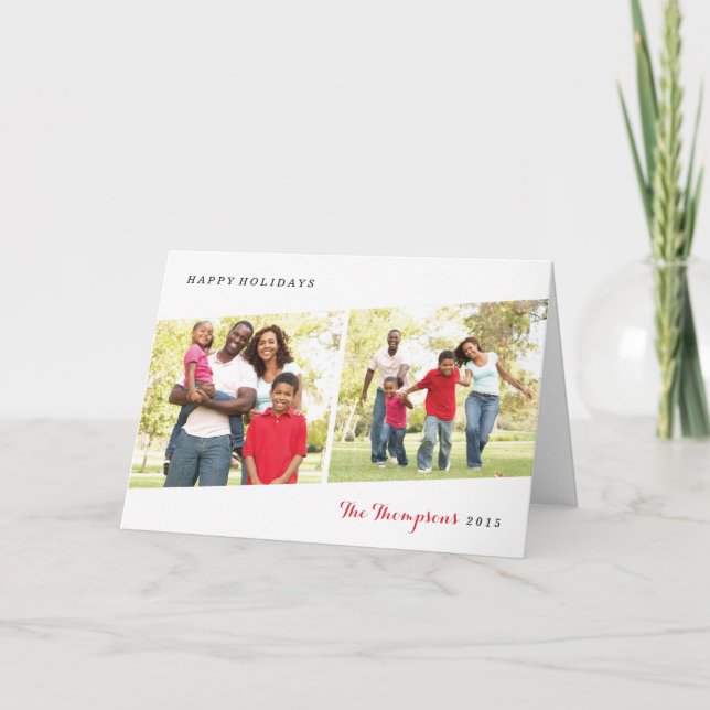 Tarjeta de felicitación por festividad Diptych - B (Anverso)