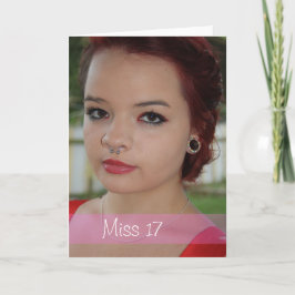 Tarjeta de felicitación por foto de cumpleaños de