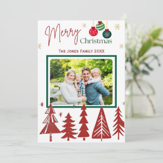 Tarjeta de felicitación por foto de familia de nav