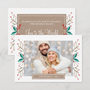 Tarjeta de felicitación por foto de familia para N