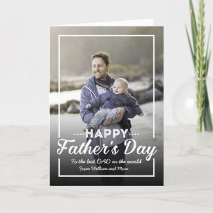 Tarjeta de felicitación por foto del Día del Padre