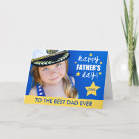 Tarjeta de felicitación por foto del Día del Padre