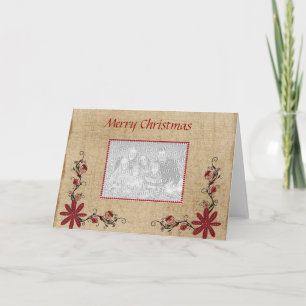 Tarjeta de felicitación por foto - Feliz Navidad