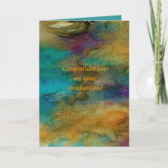 Tarjeta de felicitación por graduación (Anverso)
