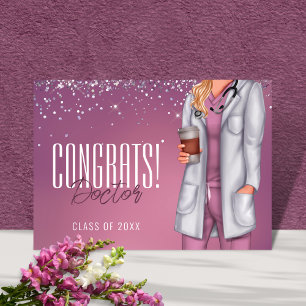 Tarjeta de Felicitación por Graduación de Doctor e