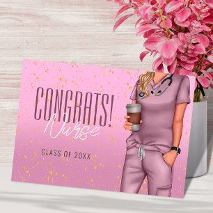 Tarjeta de Felicitación por Graduación de Enfermer