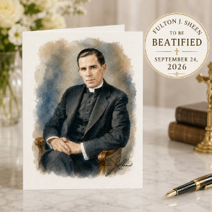 Tarjeta de Felicitación por la Beatificación de Fu