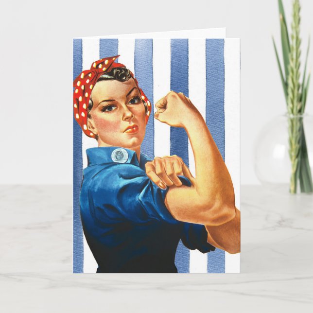 Tarjeta de felicitación por la energía de las muje (Anverso)