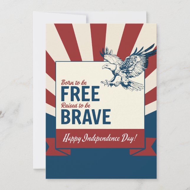 Tarjeta de felicitación por la independencia (Anverso)