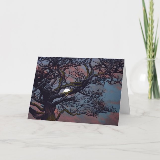 Tarjeta de felicitación por la memoria de la luna (Anverso)