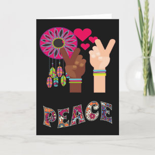 Tarjeta de felicitación por la paz