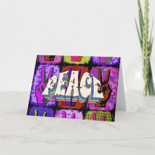 Tarjeta de felicitación por la paz