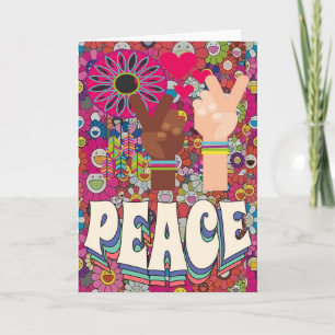 Tarjeta de felicitación por la paz