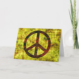 Tarjeta de felicitación por la paz