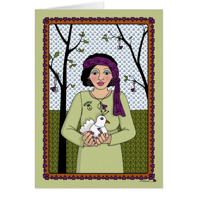 Tarjeta de felicitación por la paz de Mind_A_Greet (Frente)