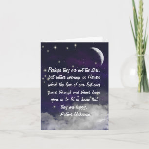 Tarjeta de felicitación por la simpatía del cielo