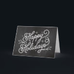 Tarjeta de felicitación por las vacaciones - Felic<br><div class="desc">Celebre la temporada con esta moderna y elegante tarjeta de vacaciones de Berry Berry Sweet.</div>