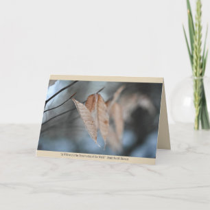 Tarjeta de felicitación por naturaleza