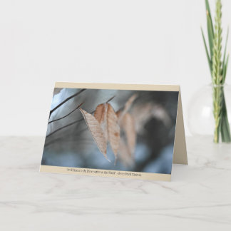 Tarjeta de felicitación por naturaleza