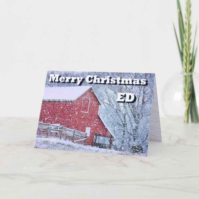 Tarjeta de felicitación por Navidad (Anverso)