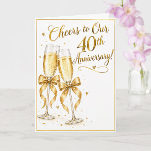 Tarjeta de felicitación por nuestro 40º aniversari