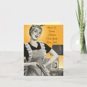 Tarjeta de Felicitación por Nuevo Trabajo con Cons