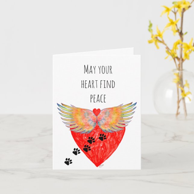 Tarjeta de felicitación por pérdida de condolencia (flor amarilla)