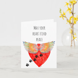 Tarjeta de felicitación por pérdida de condolencia