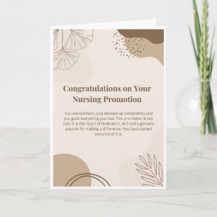 Tarjeta de Felicitación por Promoción de Enfermerí