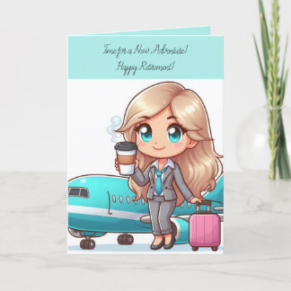 Tarjeta de felicitación por retiro con viaje