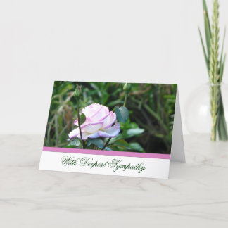 Tarjeta de felicitación por simpatía del Rosa