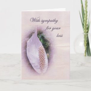 Tarjeta de felicitación por simpatía - White Anthu