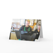 Tarjeta de felicitación por tiempo de café