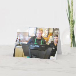 Tarjeta de felicitación por tiempo de café