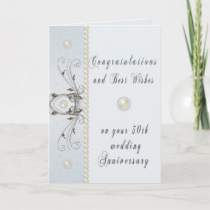 Tarjeta de Felicitación por Trigésimo Aniversario