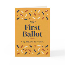 Tarjeta de Felicitación por tu Primera Votación